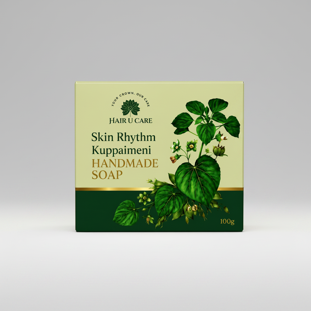 Kuppaimeni Handmade Soap 100g | Herbal Neem Soap for Natural Skin Care | Handmade Bath Soap